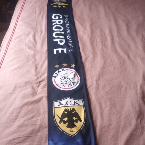 Κασκόλ UEFA Champions League 2018–2019 σαν καινούργιο, Bayern, Ajax, ΑΕΚ