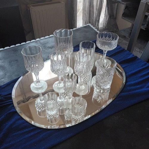 Cristal d'Arques France crystal glasses set of 83 new