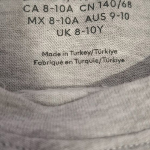 H&M Barbie T-shirt 8-10 years grey, like new