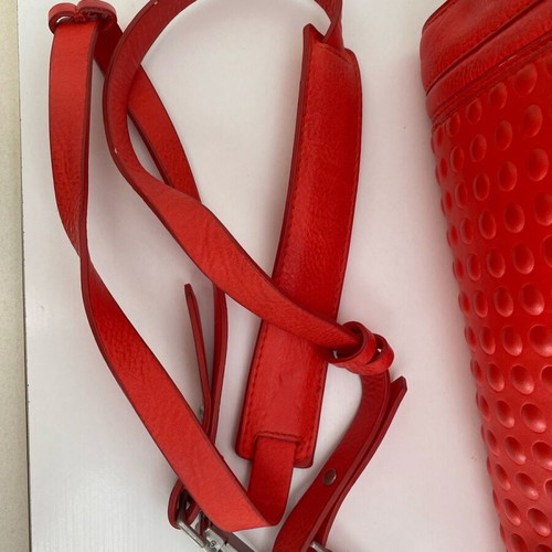 Zara red crossbody bag used with two straps