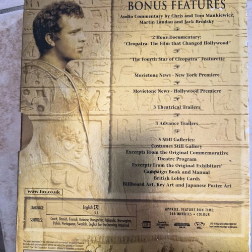 Cleopatra Special Edition 3 DVD set used with English subtitles
