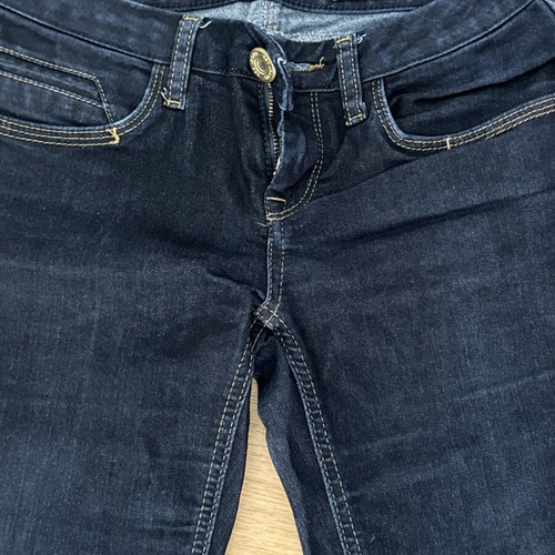 BSB jeans, dark blue flared low-rise pants, size S