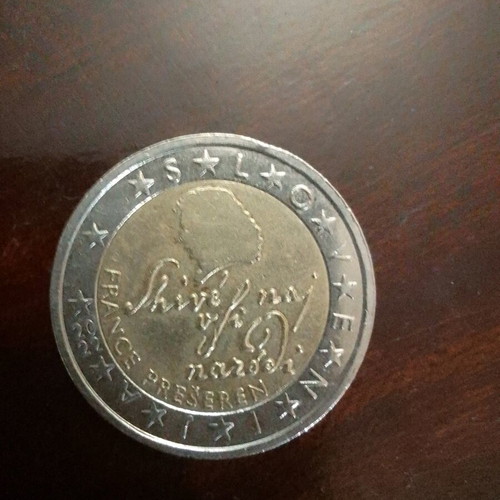 2 Euro Coin Slovenia 2022 Like New Dedicated to Preseren