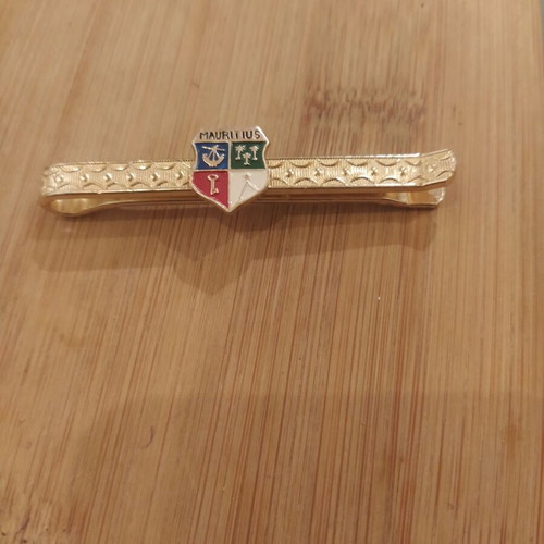 Vintage tie clip like new, gold from Mauritius