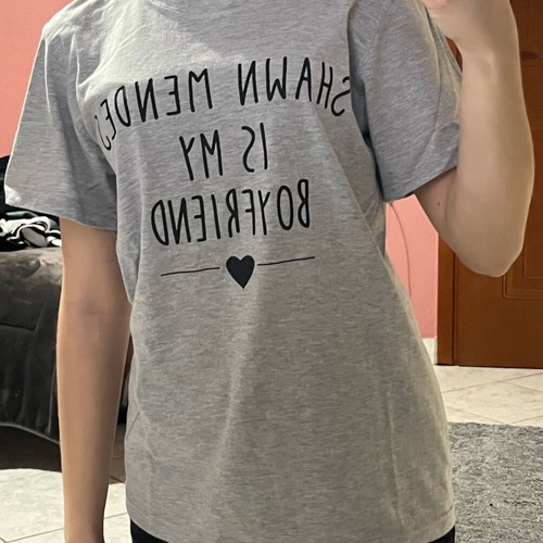 Shawn Mendes women's T-shirt new, size small, gray