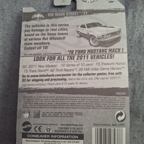 Hot Wheels '70 Ford Mustang Mach 1 new, yellow Annapolis Fire Rescue