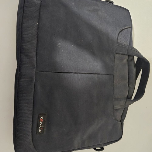 Laptop bag like new with many pockets, black