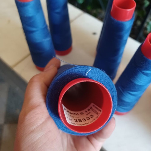 Alterfil TKT150 sewing thread set of 6 used, royal blue