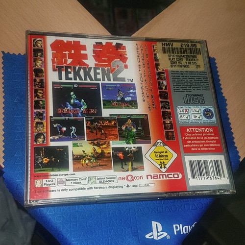 Tekken 2 PS1 PAL UK Platinum used, complete