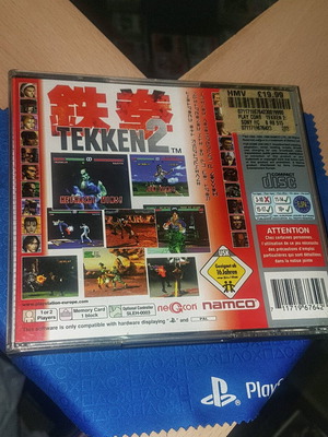 Tekken 2 PS1 PAL UK Platinum used, complete