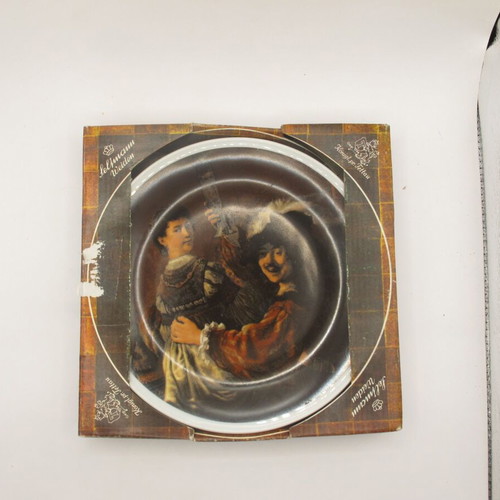 Seltmann Weiden Porcelain Plate Rembrandt Self-Portrait with Saskia New with Box