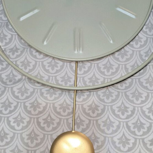 Wall clock new mint color 28x38 analog