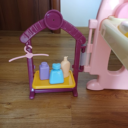 Pet care set used with accessories for feeding and bathing