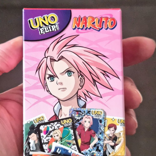 Uno Flip! Naruto card game like new