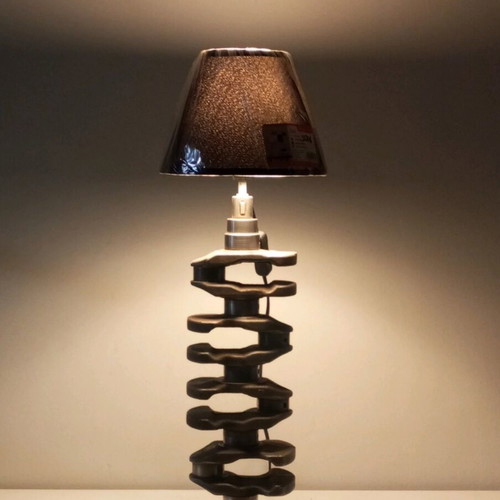 Handmade floor and desk lamp from car parts new