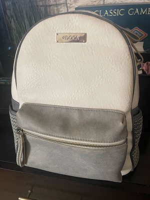 Doca backpack used, white and grey