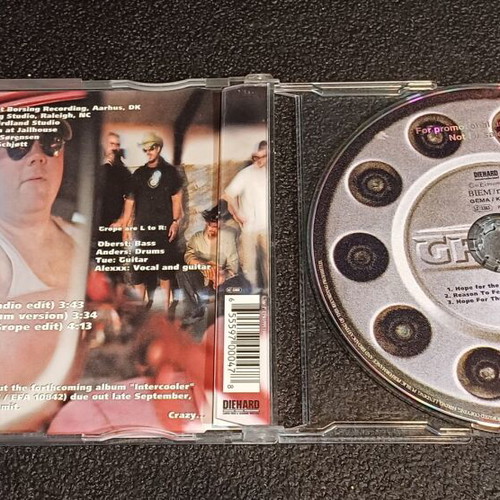 Grope Hope For The Best CD Single used, heavy metal