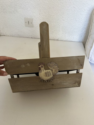 Wooden basket like new for eggs or other uses