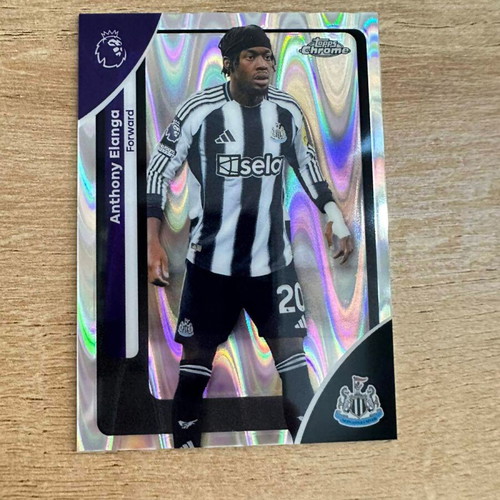 Anthony Elanga 2026 Topps Chrome Premier League Raywave #149 card like new