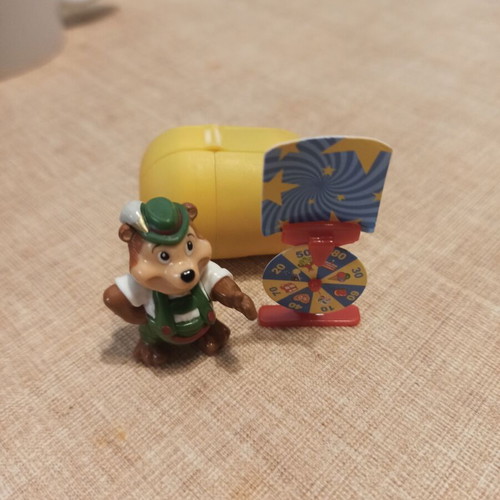 Kinder toy spinning wheel used