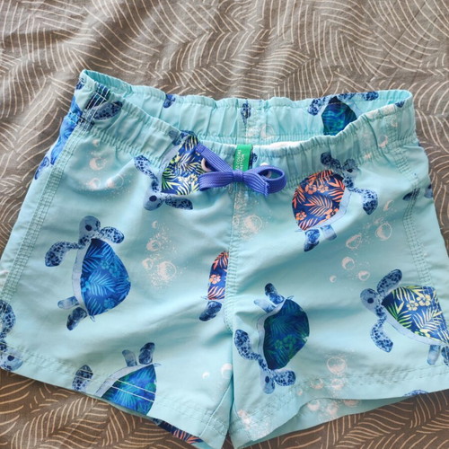 Benetton boy's swimsuit like new, size 3-4 years, turquoise