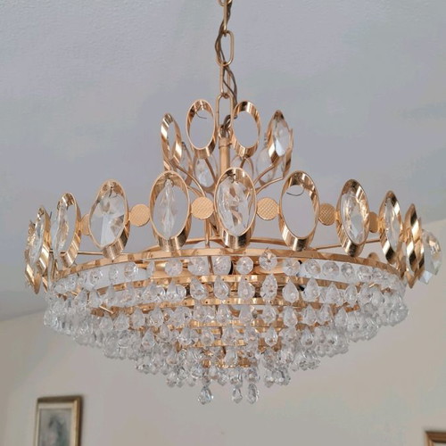 Living room ceiling lights used, 2 pieces, with crystals