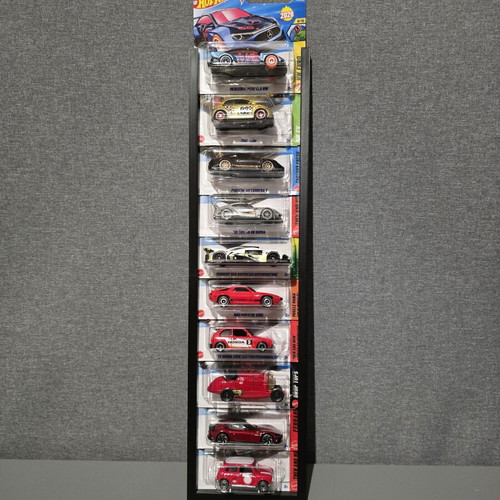 3D Printed Wall Mount for Hot Wheels Main Line, Like New, Holds 10 Cars