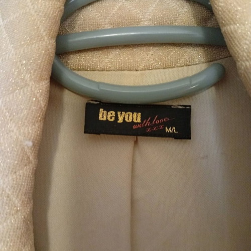 Be You jacket in gold and black color like new