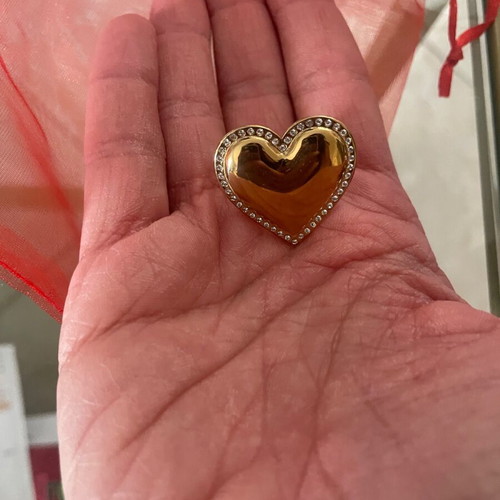 Steel heart ring new