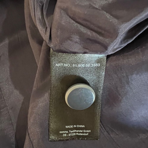 Comma short-sleeve summer jacket bolero, black grey, size M