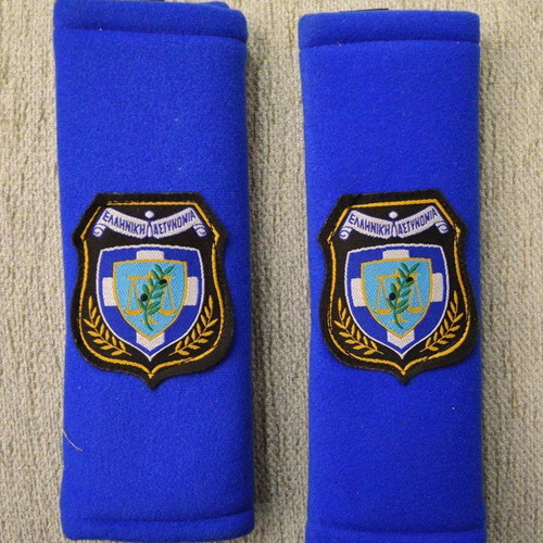 Seat belt accessories with Hellenic Police emblem new