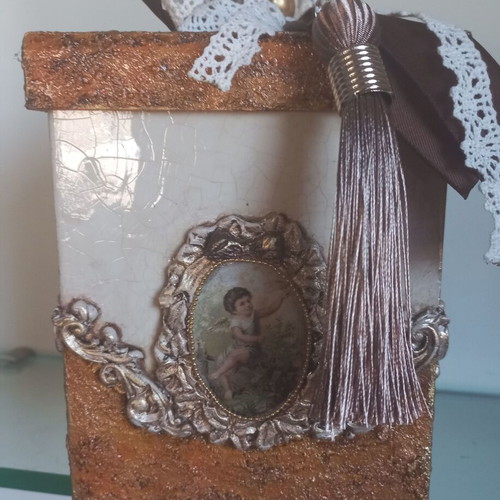 Decorative box new, handmade, wooden 17.5×13 cm
