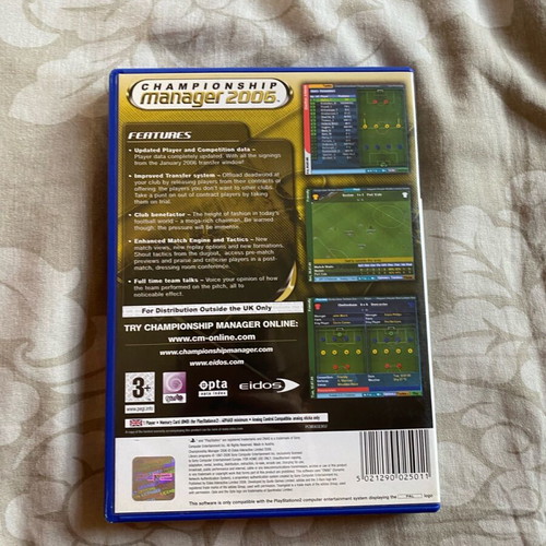 Championship Manager 2006 PS2 used with bonus demo cd