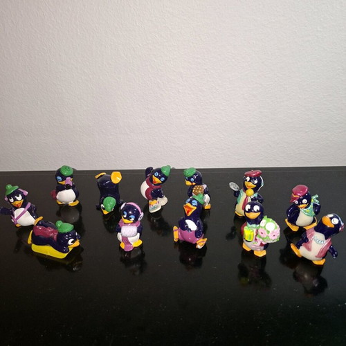 Kinder penguin collection used