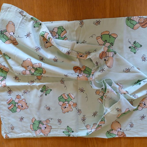 Duvet cover set with pillowcase and sheet like new, 100% cotton