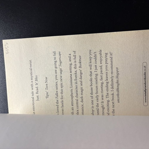 Teardrop by Lauren Kate like new, English edition