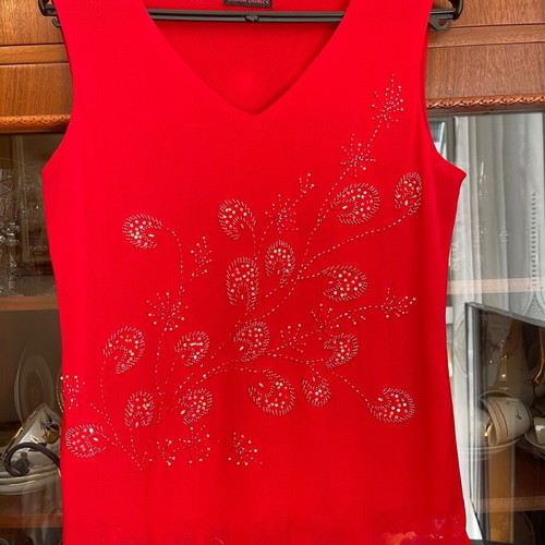 Vintage embroidered blouse size M L XL like new