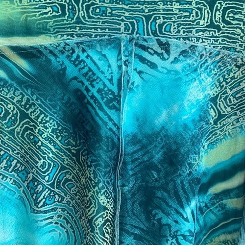 Dress size L, like new, blue and turquoise
