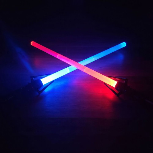 Star Wars lightsaber pair with LED lighting like new