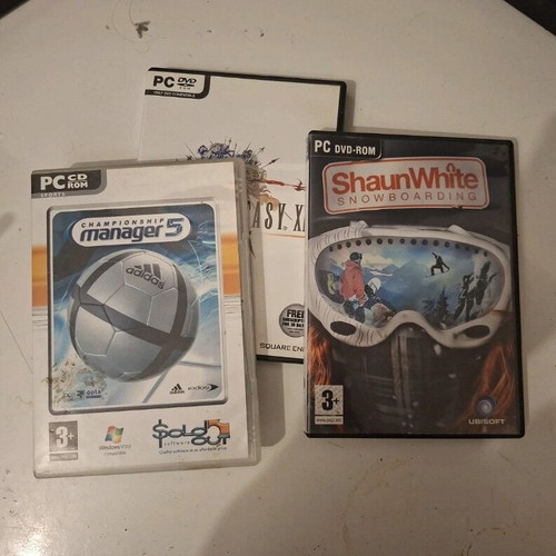 PC games used with Championship Manager 5, ShaunWhite Snowboarding, Final Fantasy XIV