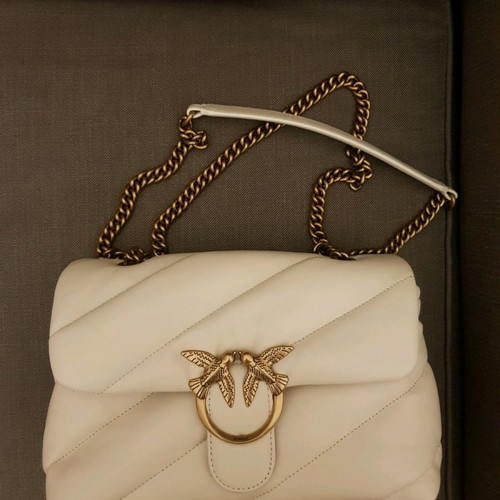 Pinko bag white crossbody new, large size 18x26