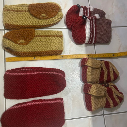 Knitted warm handmade socks tsourapia new