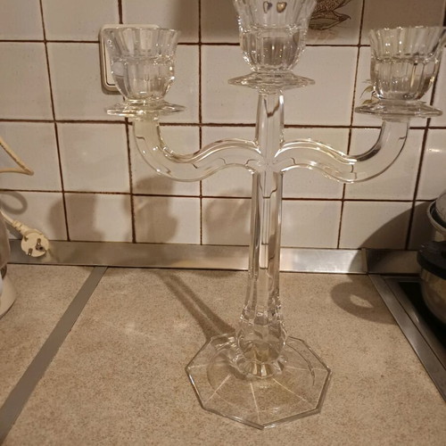 Crystal candlestick like new, unused