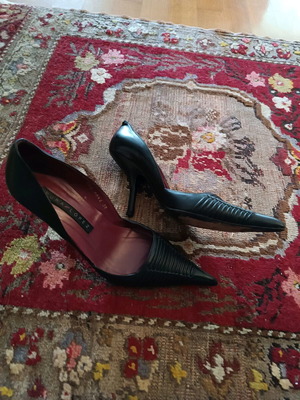 Pura Lopez leather pumps like new, size 38, 19cm heel