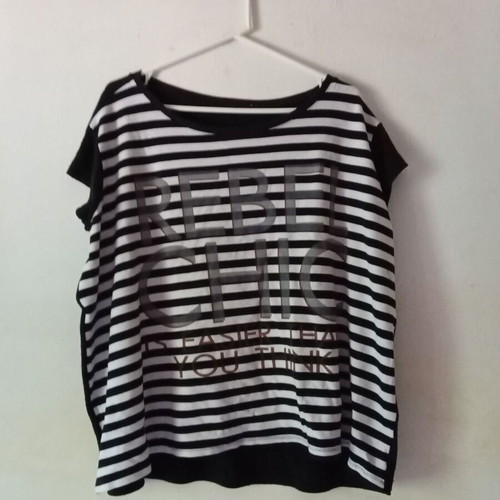 Summer blouse used, black and white, sizes XL and XXL