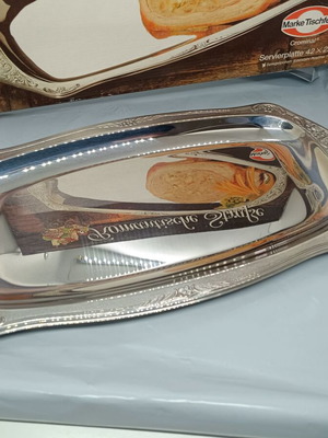 Метален поднос Германия употребяван 42х22 см