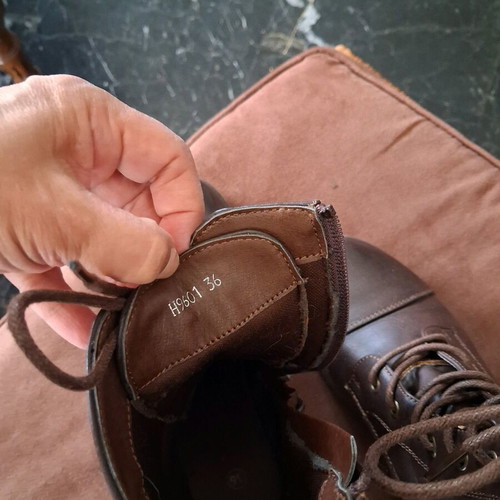 Silia D leather brown boots used, size 36