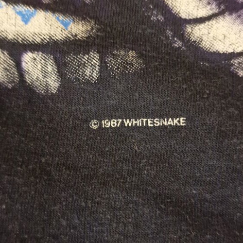 Whitesnake vintage t-shirt used, official 1987 merch, size XL