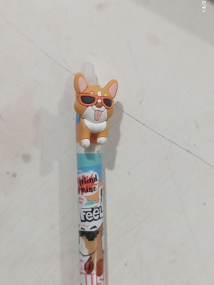 Magic pen with eraser dog 14.5cm new
