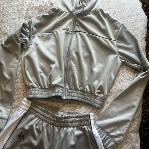 SunsetGo! tracksuit set like new, grey, small and medium